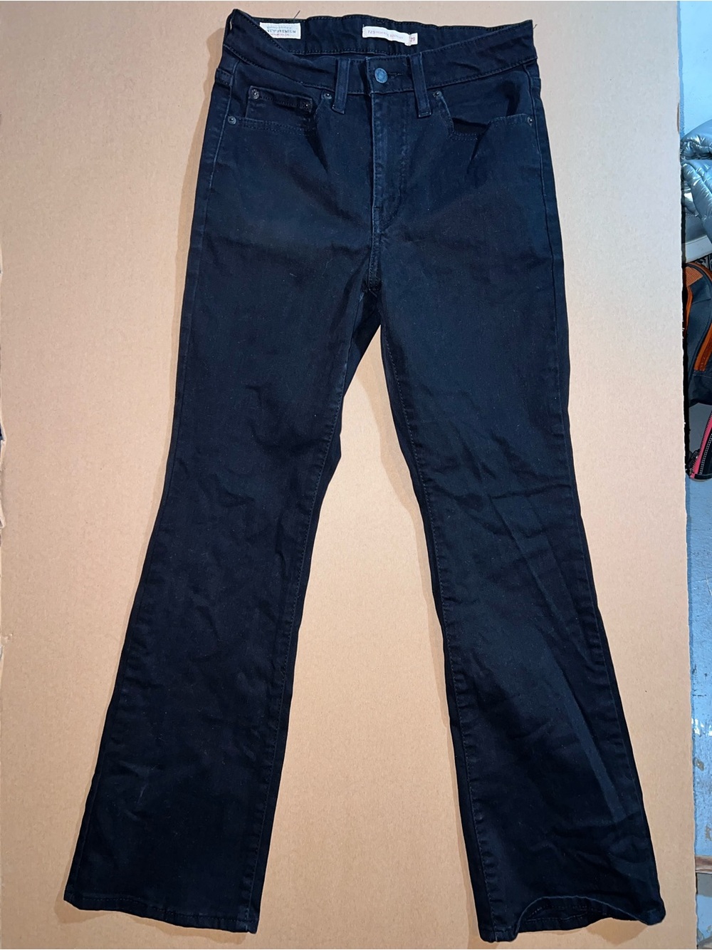 High-Rise Black Wide-Leg Jeans for Women